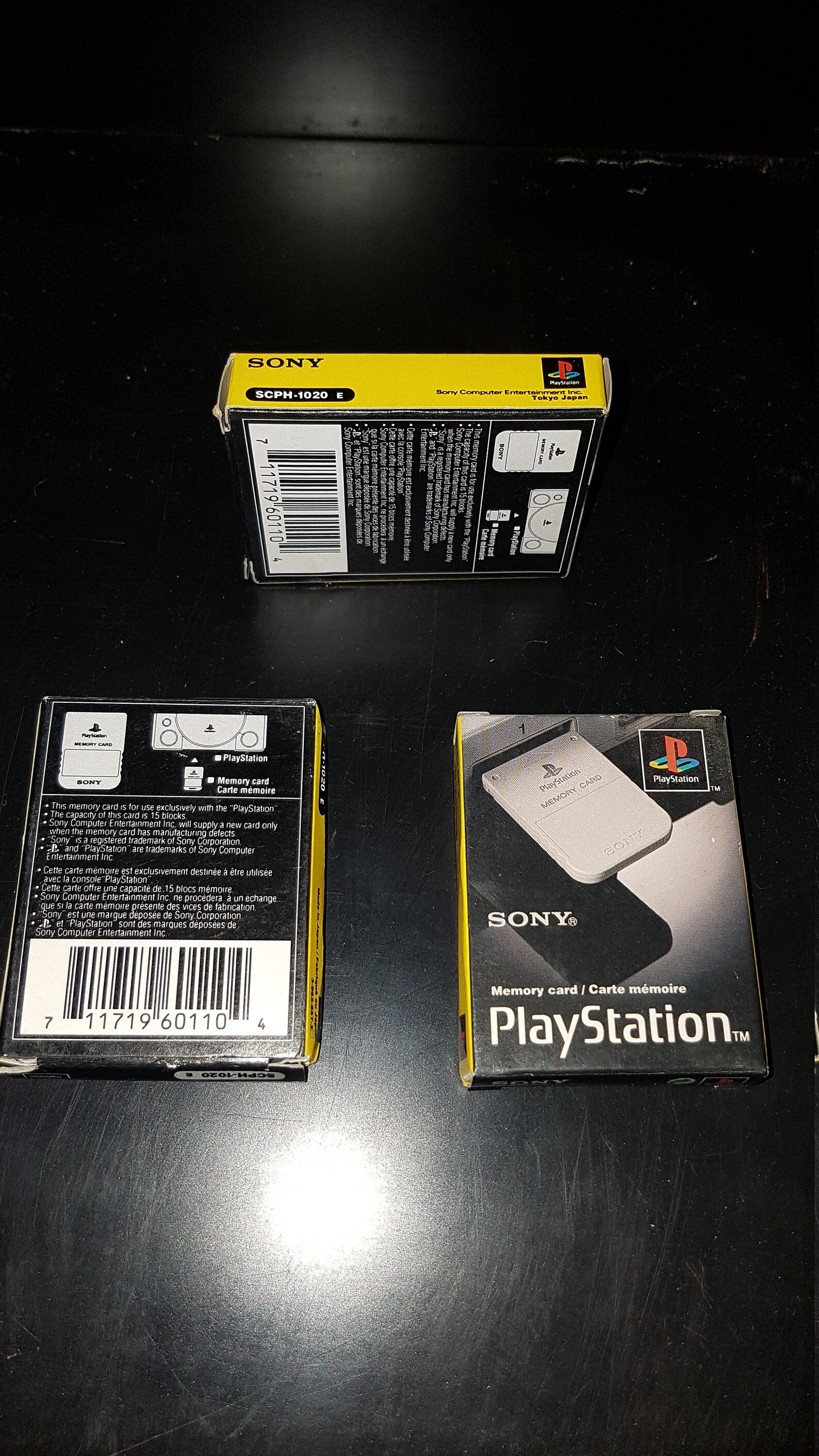Carte Mémoire Officielle Sony PlayStation 1 - Modèle Gris + Boîte D'origine