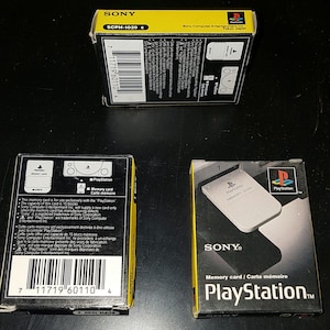 Sony PS1 Grey memory card issued 1995