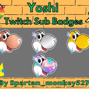 Badge di Yoshi Twitch Sub