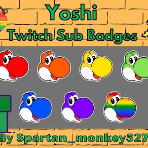 Badge di Yoshi Twitch Sub