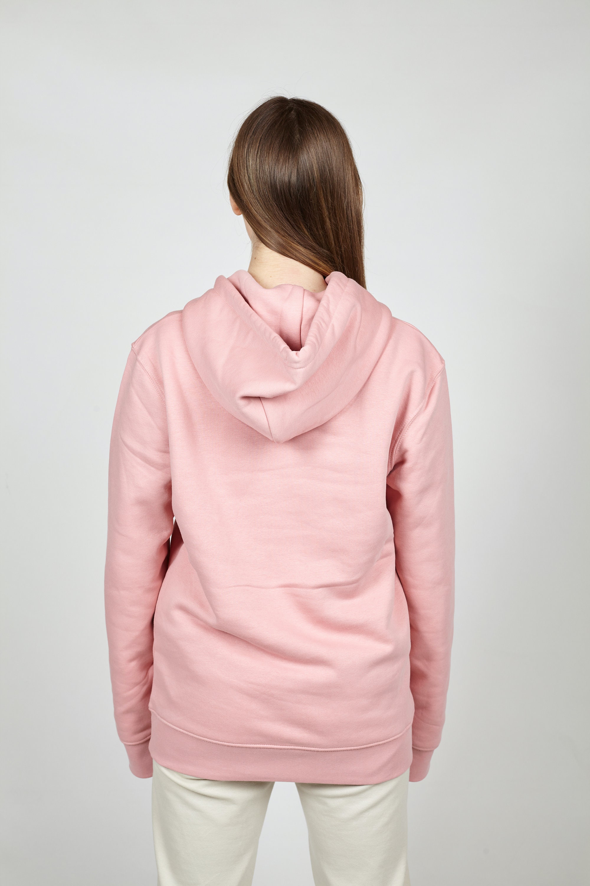 Rosa Unisex Hoodie Sweatshirt / BioBaumwolle / bestickte Etsy