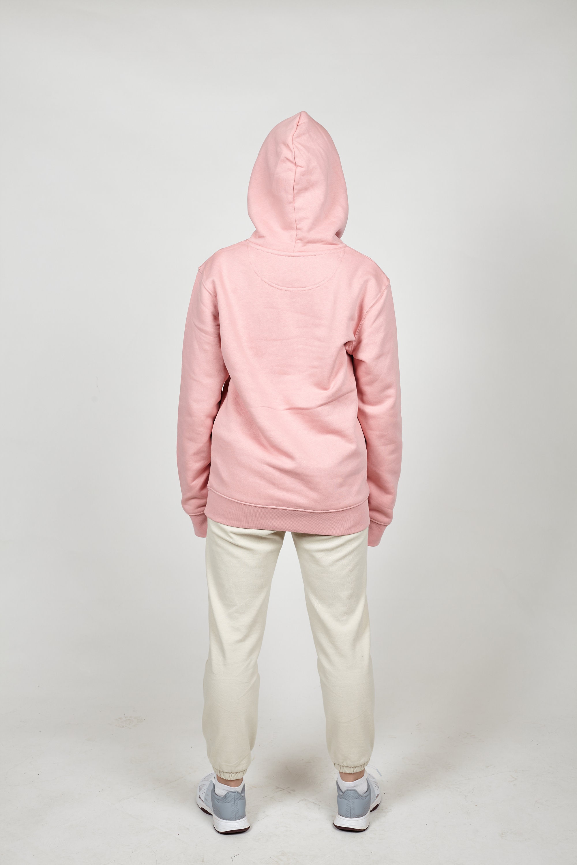 Rosa Unisex Hoodie Sweatshirt / BioBaumwolle / bestickte Etsy