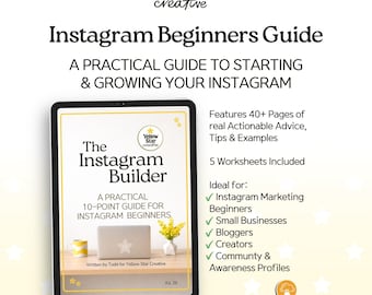 The Instagram Builder. How To Use Instagram For Marketing, A Beginners Guide To Instagram & Grow Followers Organically. PDF 2026 Vers