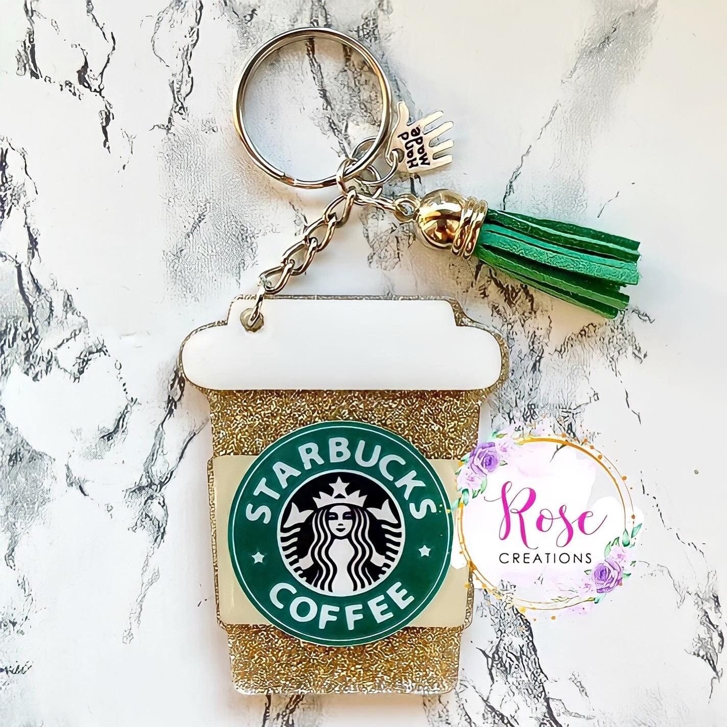 LARCreationsStudio Starbucks Keychain