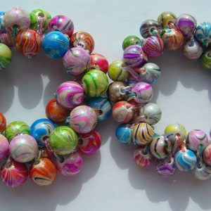 Hair accessory hair tie hairband scrunchie made of pearls in 2 variations