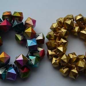 Hair accessories hair tie hair band scrunchie made of beads in 2 variations