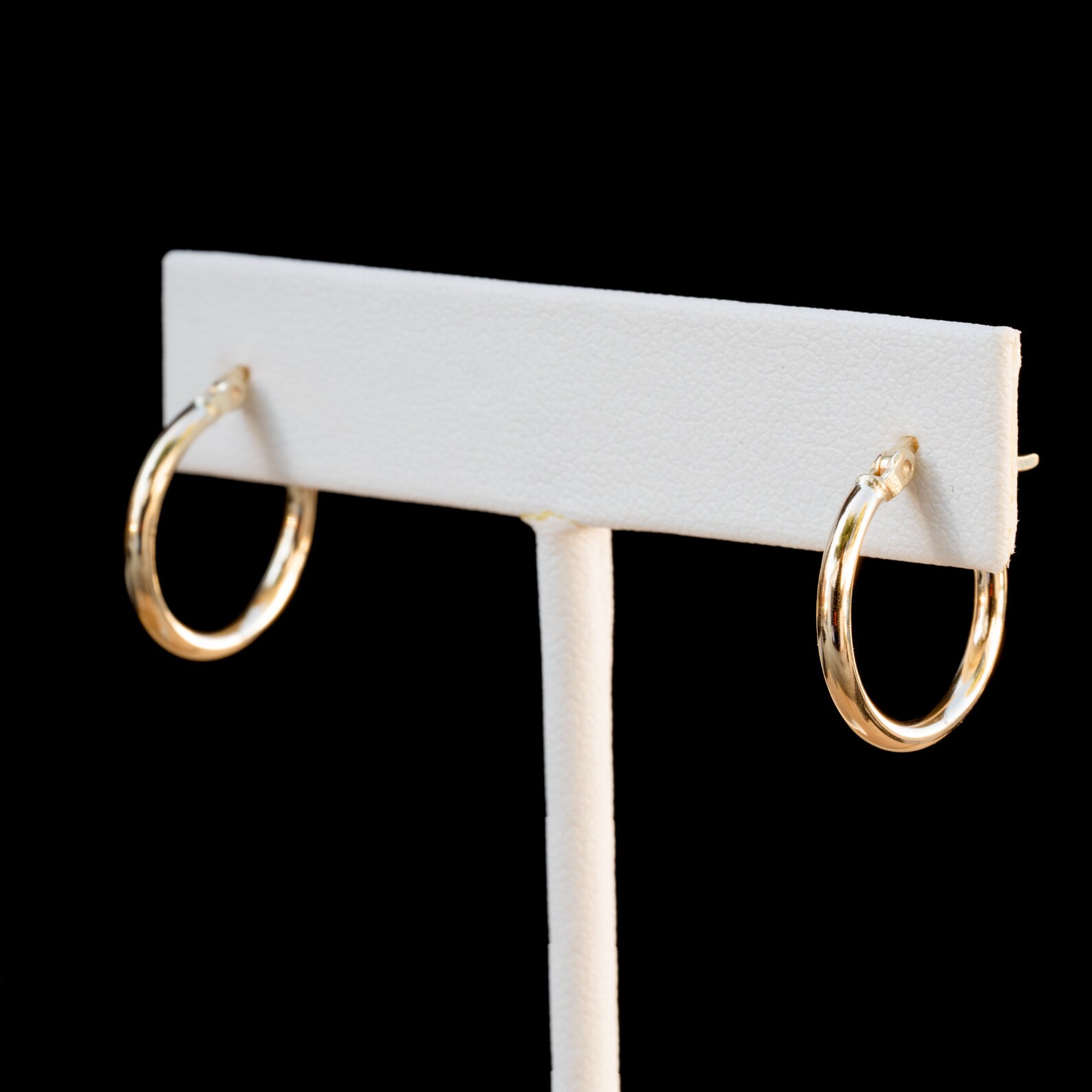 10K Gold Earrings Hoop Earrings Solid Gold Yellow Gold Etsy