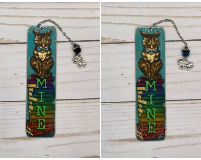 Mine! Wooden bookmark