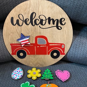 Welcome Sign for door- Interchangeable
