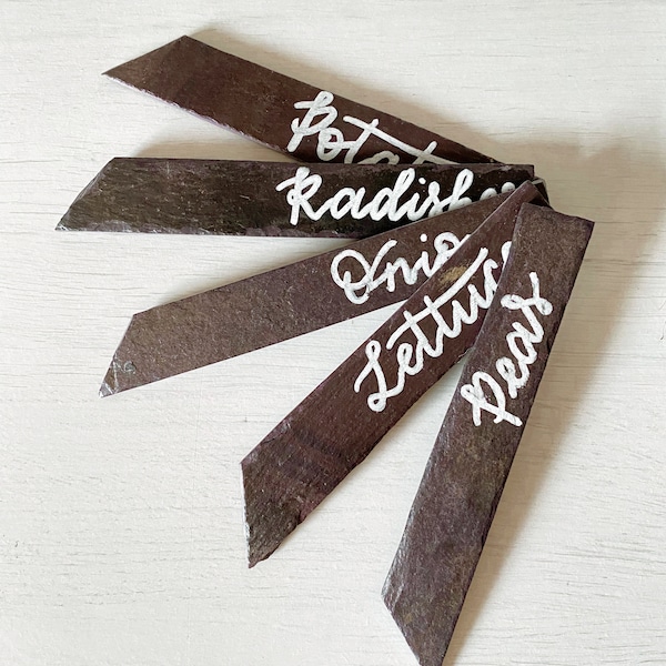 Slate Plant Labels Etsy UK