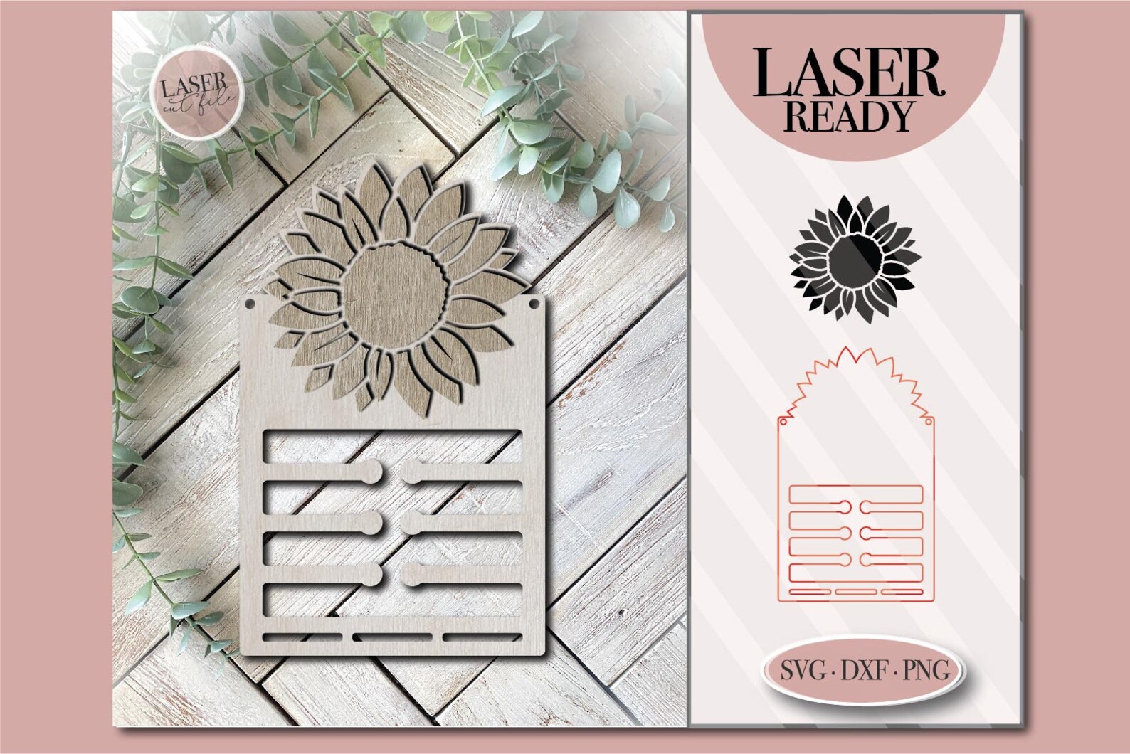 Sunflower Bow Holder Svg Hair Bow Hanger Girl Accessory Etsy