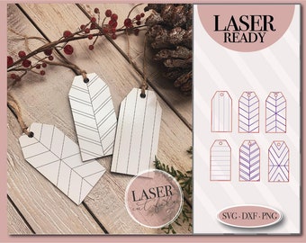 Faux Shiplap Farmhaus SVG, Geschenkanhänger svg, Laser Cut Datei, Glowforge svg Datei, Laser svg