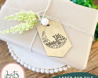 Ramadan und Eid Geschenkanhänger svg, Islamischer Geschenkanhänger svg, Ramadan Mubarak svg, Eid Mubarak svg, Laser Cut Datei, Glowforge svg Datei, Laser svg