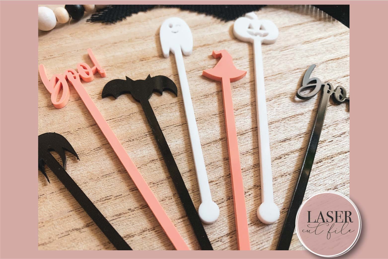 100 Pcs Pink Heart Wooden Toothpicks - 6.1 Inch Decorative Drink Stirrers & Appetizer Skewers For Parties