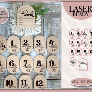 Boho Baby Milestone svg, Baby Announcement Photo Prop svg, Birth Stats svg, Newborn Announcement svg, New Baby svg, Glowforge svg, Download