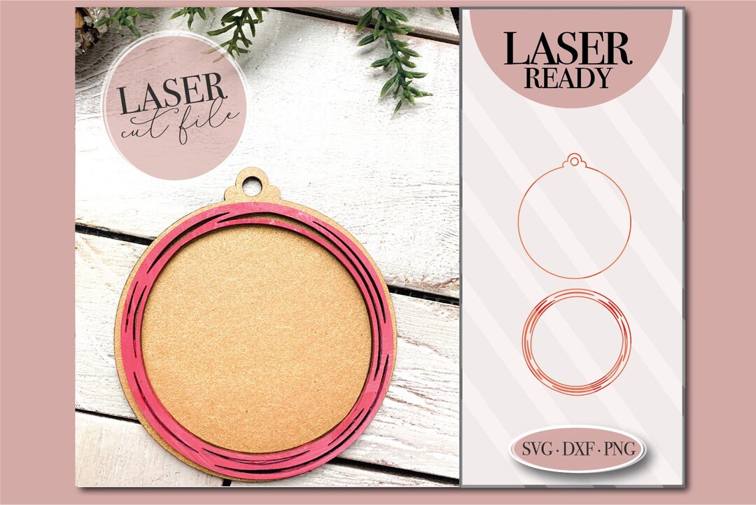 Blank Ornament Template, DIY Ornament Svg, Christmas Ornament SVG for