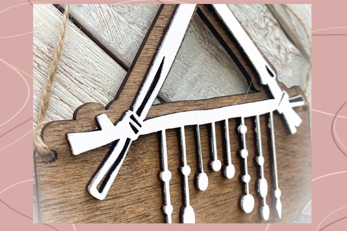 Boho Bow Holder svg Hair Bow Hanger Ready Laser Etsy