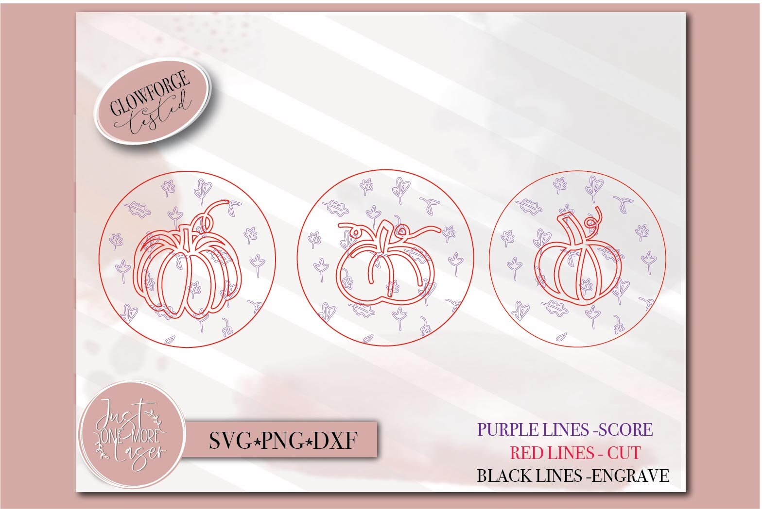 Fall SVG Laser File Pumpkin Frame Svg Pumpkin Decor Svg | Etsy