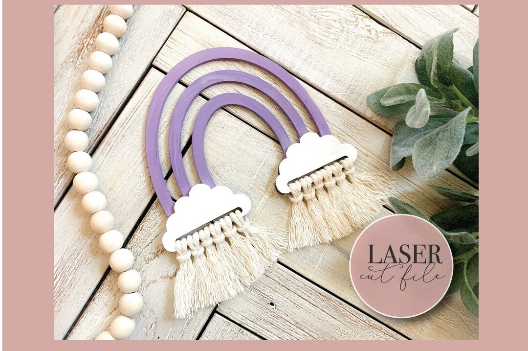 Rainbow Macrame Svg Cloud Macrame Svg Boho Macrame Cut File Rainbow Macrame Svg Cloud Macrame Svg Boho Macrame Cut File
