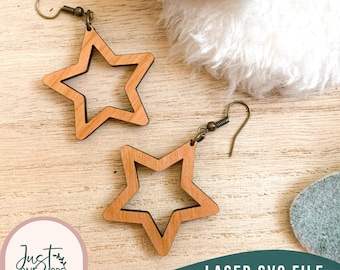 Patriottische laseroorbellen svg, laseroorbel SVG-bestand, 4 juli oorbellen svg, Glowforge svg-bestanden, digitale download, commercieel gebruik