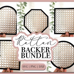 Rattan Laser svg bundle, Rattan Pattern svg, Cane Weave svg, Glowforge ready svg, Cane Webbing svg, Laser cut file bundle, Commercial Use