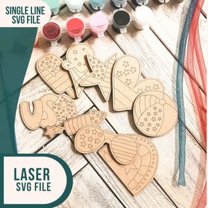 Patriotic DIY Paint Kit, Laser Cut SVG File (Digital Download) image 3