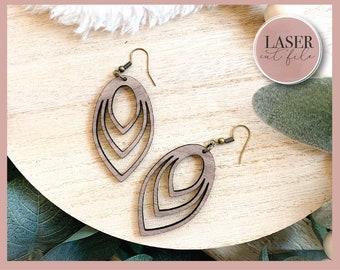 Boho Laser Earrings svg, Boho earring file, Laser Earring SVG file, Glowforge svg Files, Digital Download, Commercial Use