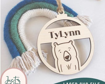 Waldtiere Ornamente svg, Fox svg , Waldtier svg, Fox Ornament, Weihnachtsverzierung svg, Laser Cut Datei, Glowforge svg Datei,