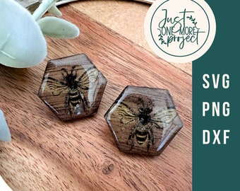 Bienenstock Ohrringe svg, Hummel svg, Boho Laser Ohrringe svg, Laser-Ohrring SVG, Glowforge svg-Dateien, digitaler Download, Glowforge-Projekt