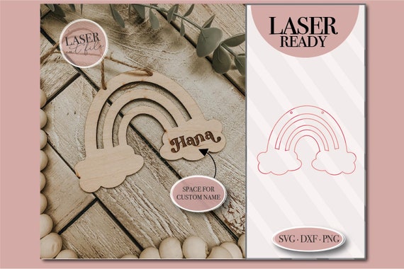 Rainbow Sign SVG, Laser Cut File, Glowforge Ready (Digital Download)