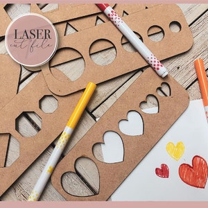 Montessori SVG Laser cut Dateien, Montessori Tracing Board, Montessori Holz Schablonen, Preschool Educational Tool, Glowforge SVG Dateien