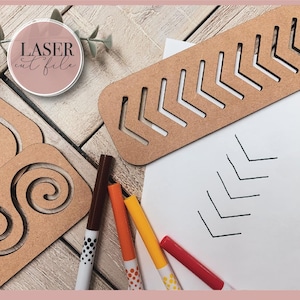 Montessori SVG Laser cut Dateien, Montessori Tracing Board, Montessori Holz Schablonen, Preschool Educational Tool, Glowforge SVG Dateien