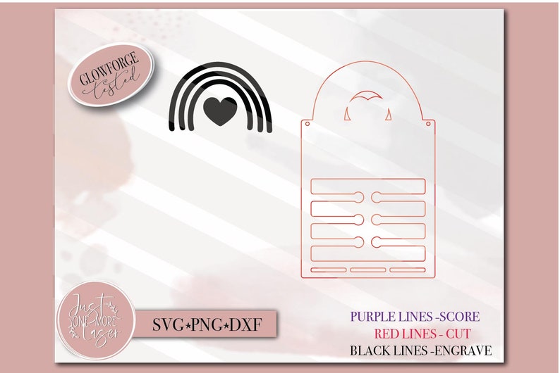 Rainbow Bow Holder Svg Hair Bow Hanger Girl Accessory Etsy