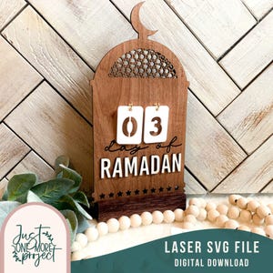 Ramadan kalender svg, Days of Ramadan svg, Ramadan Mubarak svg, islamitisch decor svg, Boho Arch svg, Glowforge SVG-bestand, klaar voor laser
