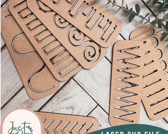 Montessori Ablaufverfolgungsbrett SVG, Vorschule Schablonen (Laser Cut Dateien)