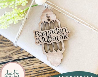 Ramadan and Eid Gift Tags svg, Islamic Gift Tag svg, Islamic Lantern svg, Ramadan Mubarak svg, Eid Mubarak svg, Laser file, Glowforge svg