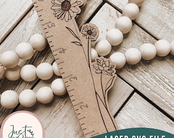 Lineal, Laser Cut Lineal, Lineal aus Holz, Lineal für Lehrer, Glowforge bereit, Laser SVG-Dateien, kommerzielle Nutzung