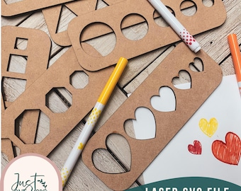 Montessori SVG laser cut files, Montessori Tracing Board, Montessori wood stencils, Preschool Educational Tool, Glowforge SVG files