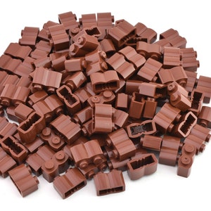 TCM BRICKS Reddish Brown 1x2 Brick Log Profile X100 Compatible Parts