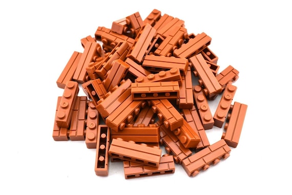 TCM Compatible Bricks 50 pieces QTY Dark Orange Brick 1 x 6 