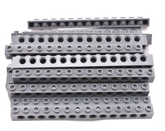 TCM Bricks Dark Bluish Gray Brick 1x14 with Holes X10 Compatible Parts