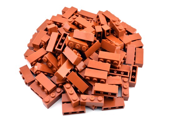 QTY TCM Compatible Bricks 25 pieces Dark Orange Brick 1 x 3 