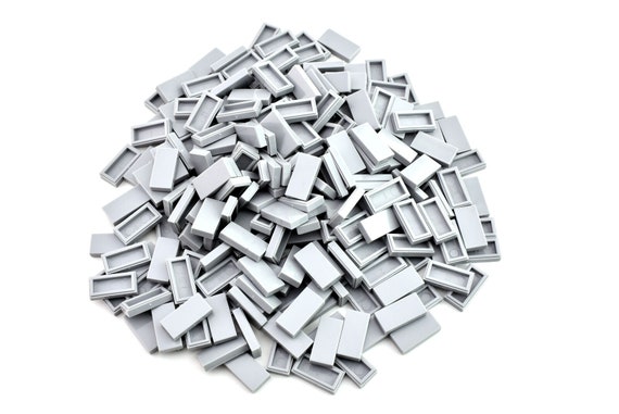 TCM Bricks Dark Gray 2X2 Tile Smooth Flat X50 Compatible Parts Dark Stone TCM Bricks Dark Gray 2X2 Tile Smooth Flat X50 Compatible Parts Dark Stone