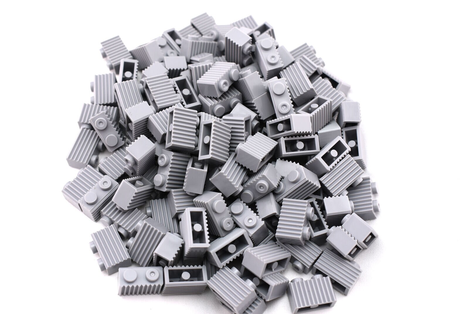 TCM BRICKS 50x Light Bluish Gray 1x4 Smooth Tile (2431) - Compatible With LEGO City