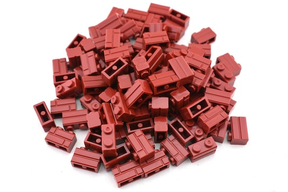 TCM Bricks Merlot Red 1x4 Brick Masonry Brick Profile X50 Compatible Parts 
