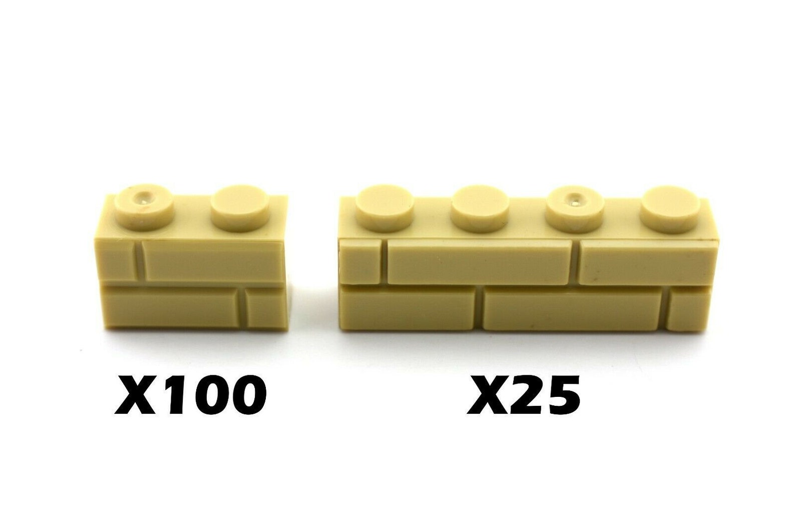TCM BRICKS Tan Masonry Brick Profile Pack X125 Compatible Parts Fits 98283 15533 Etsy