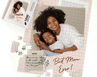 Personalized Mom Photo Puzzle, Custom Mother's Day Gift