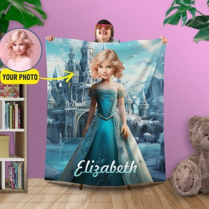 Custom Name Princess Frozen Blanket – Uniwiin Store - Unique Gifts Family