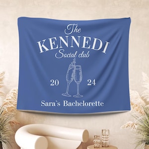 Bachelorette Party Banner, Custom Location Bachelorette Tapestry, Party Favors, Personalized Bachelorette Sign, Beach Bachelorette Décor BB3