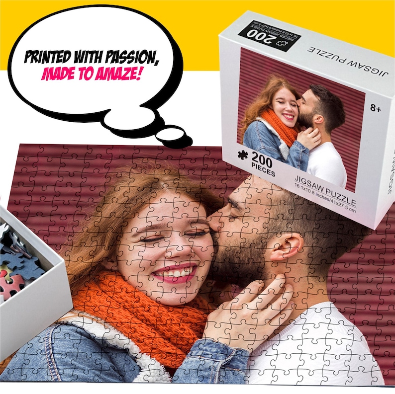 Personalized Puzzle with Your Photo, 48- 1000 Piece Custom Puzzle, Custom Gifts for Mom Her Him Boyfriend Girlfriend image 4
